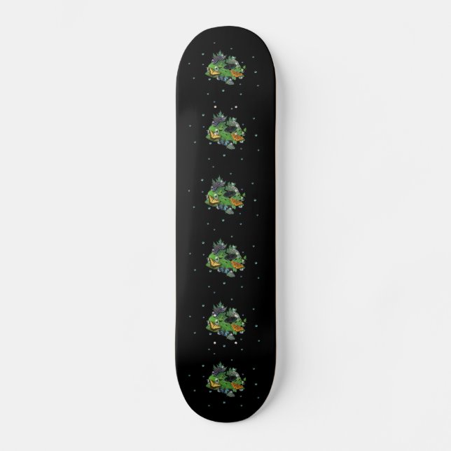 Butterflies on Leaves Skateboard Deck (Front)