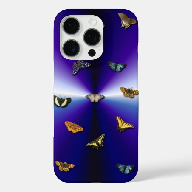 Butterflies on purple rainbow Case-Mate iPhone case (Back)