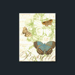 Butterflies on Sheet Music with Floral Design Canvas Print<br><div class="desc">A green floral design and sheet music serves as the background to a trio of butterflies in this piece by Vision Studio. The French word for butterfly, papillon, is emblazoned at the bottom of the piece as well. If you have a strong love of butterflies, nature, or just like surrounding...</div>