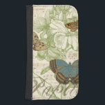 Butterflies on Sheet Music with Floral Design Galaxy S4 Wallet Case<br><div class="desc">A green floral design and sheet music serves as the background to a trio of butterflies in this piece by Vision Studio. The French word for butterfly, papillon, is emblazoned at the bottom of the piece as well. If you have a strong love of butterflies, nature, or just like surrounding...</div>