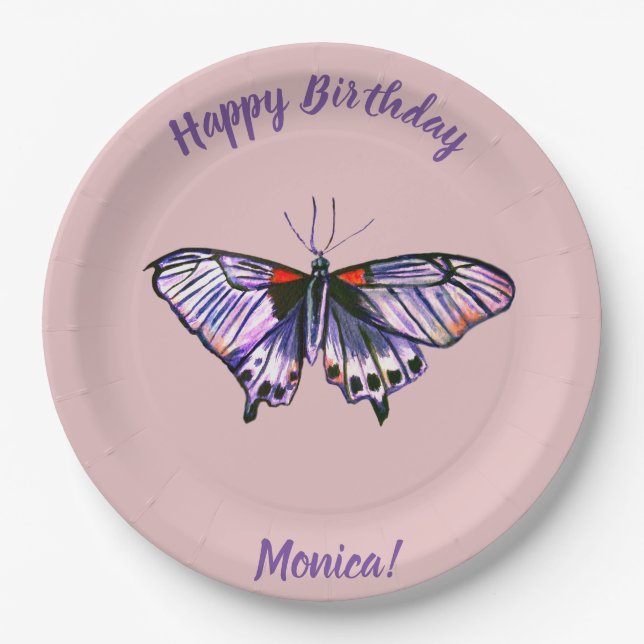 Butterflies Paper Plates (Front)