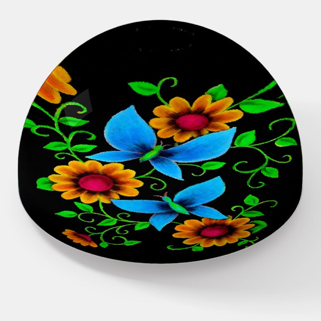 Butterflies Paperweight (Angled)