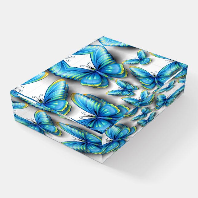 Butterflies Paperweight (Angled)