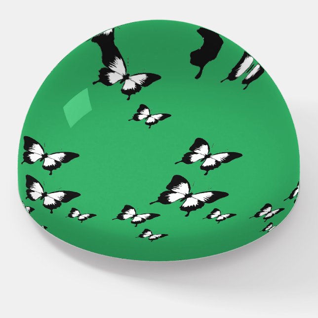 Butterflies Paperweight (Angled)