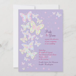 Butterflies (Pastel Burst) Invitation