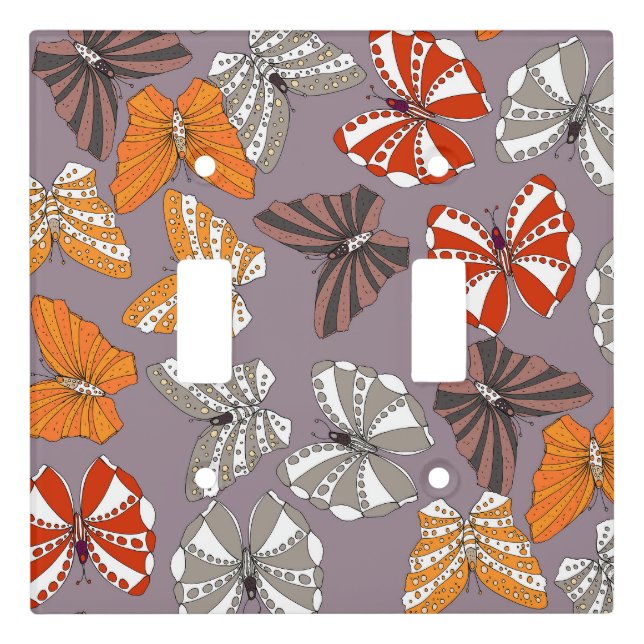Butterflies Pattern Light Switch Cover (Front)
