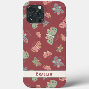 Butterflies Pattern Pretty Custom Fun Inspirivity  iPhone 13 Pro Max Case