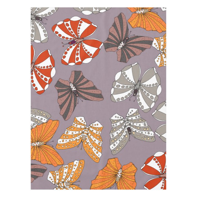 Butterflies Pattern Tablecloth (Front)