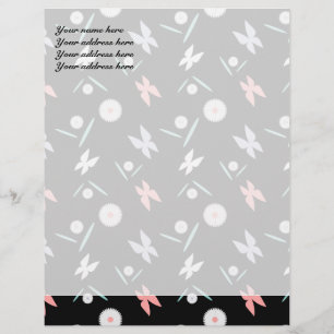 Butterflies Personalized Letterhead