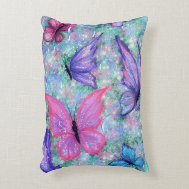 Butterflies Pillow (Front(Vertical))