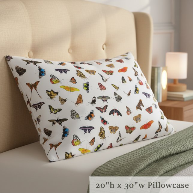 Butterflies Pillowcase - A Whimsical Color Flutter (Butterflies pillowcase 🦋)