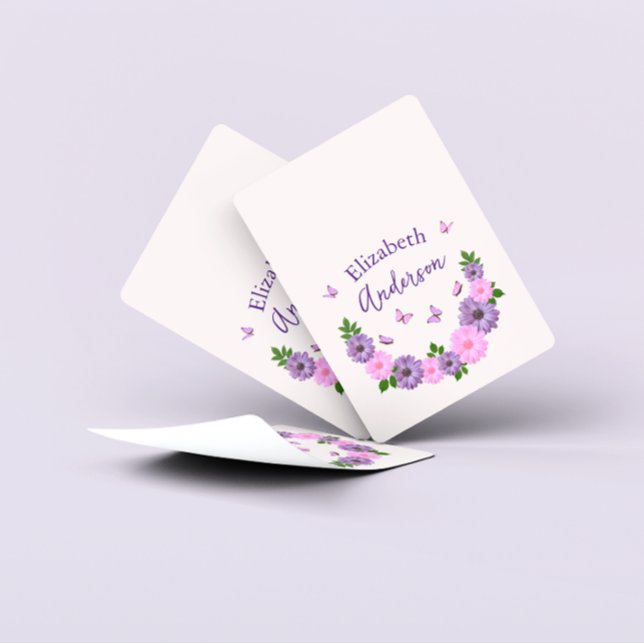 Butterflies Pink and Purple Poker Cards (Creator Uploaded)