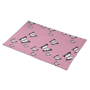 Butterflies pink placemat