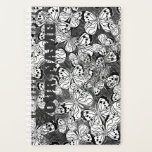 Butterflies Planner<br><div class="desc">Line drawing of butterflies in black and white.</div>