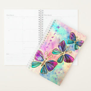 Butterflies Planner with Custom Name and Year