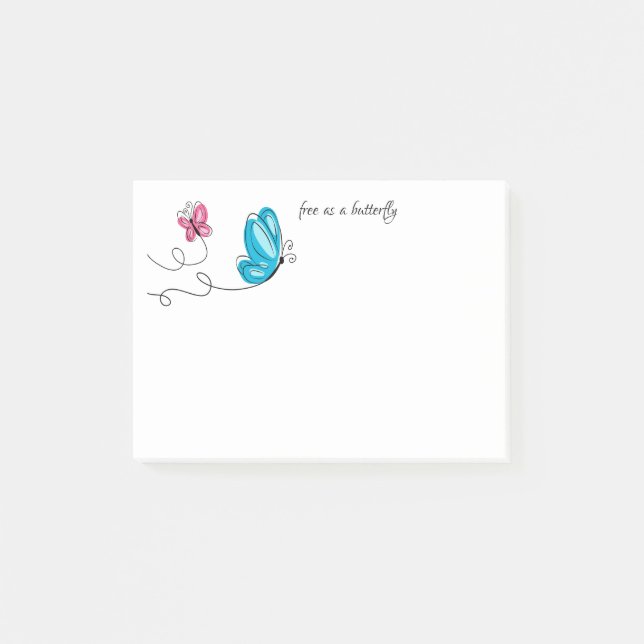 Butterflies Post it Notes (Front)