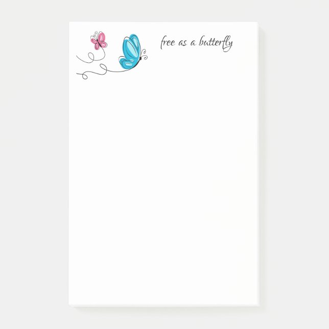 Butterflies Post it Notes (Front)