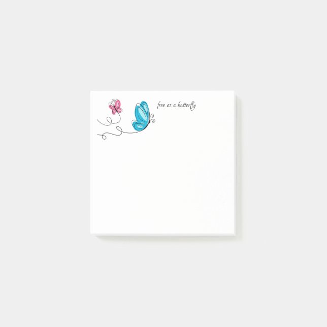 Butterflies Post it Notes (Front)