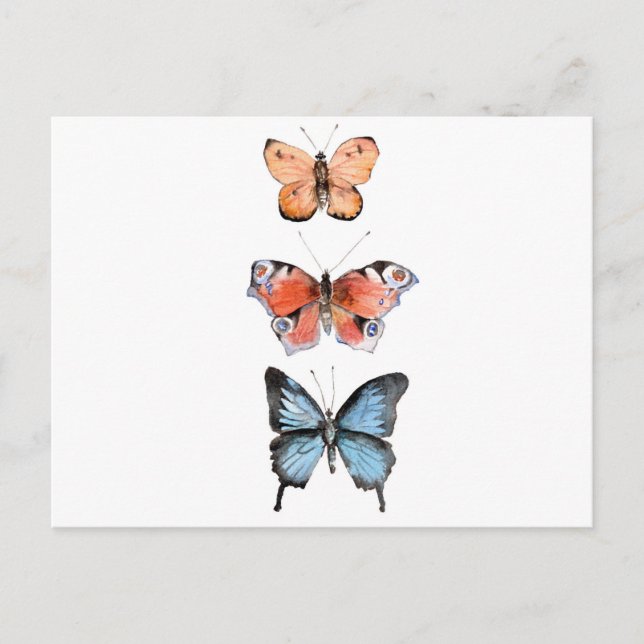 Butterflies Postcard (Front)