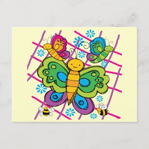 Butterflies Postcard