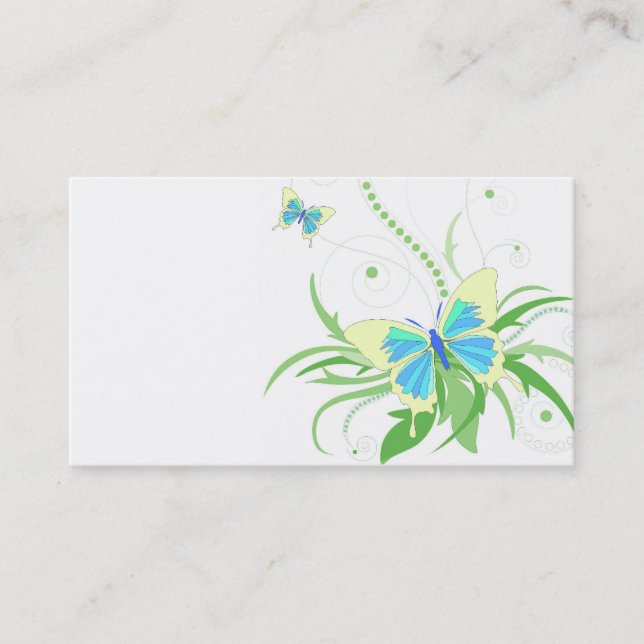 Butterflies profile business card (Front)