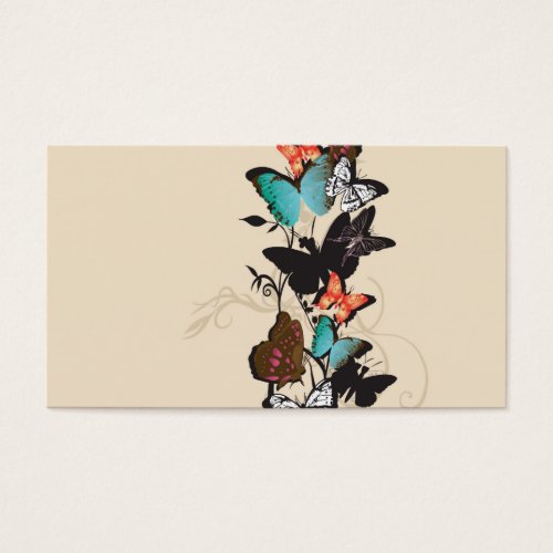 Butterflies Profile Card Business Card Template
