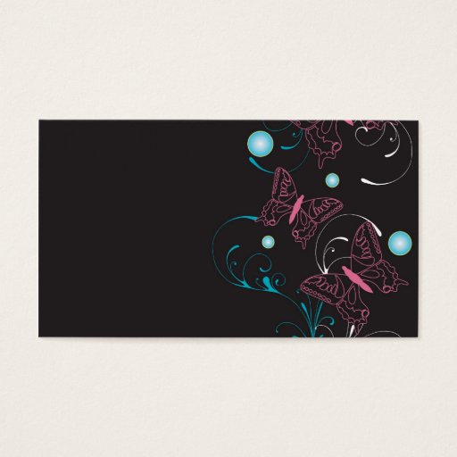 Customizable Butterflies Profile Card Business Card