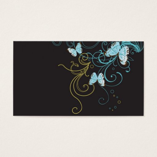 Customizable Butterflies Profile Card Business Card Templates