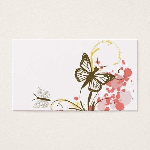 Customizable Butterflies Profile Card Business Cards