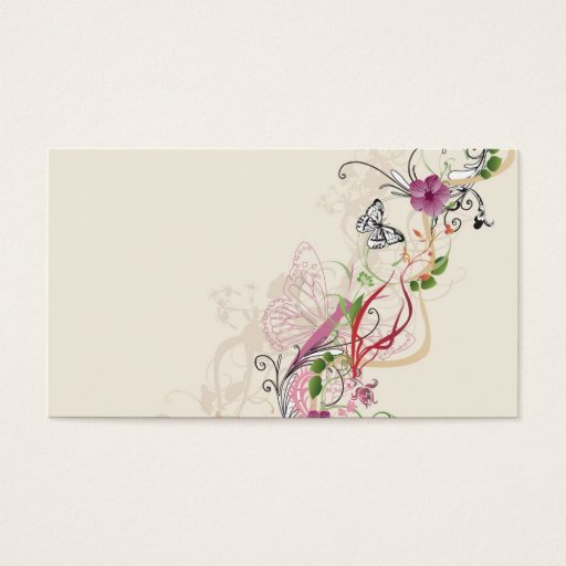 Customizable Butterflies Profile Card Business Card