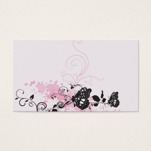 Butterflies Profile Card Business Card Template