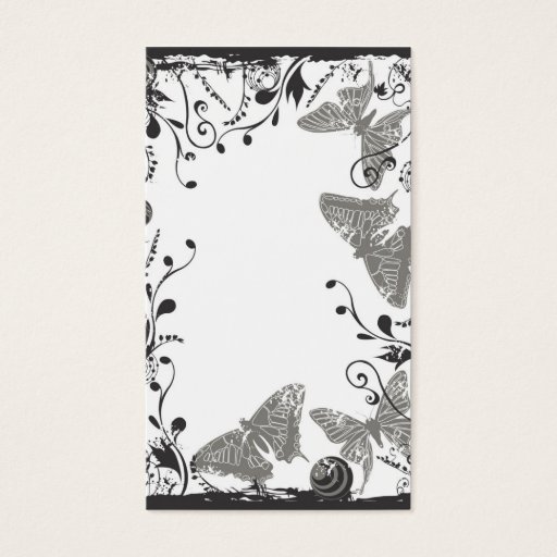 Customizable Butterflies Profile Card Business Cards