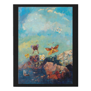 Butterflies, Redon Faux Canvas Print