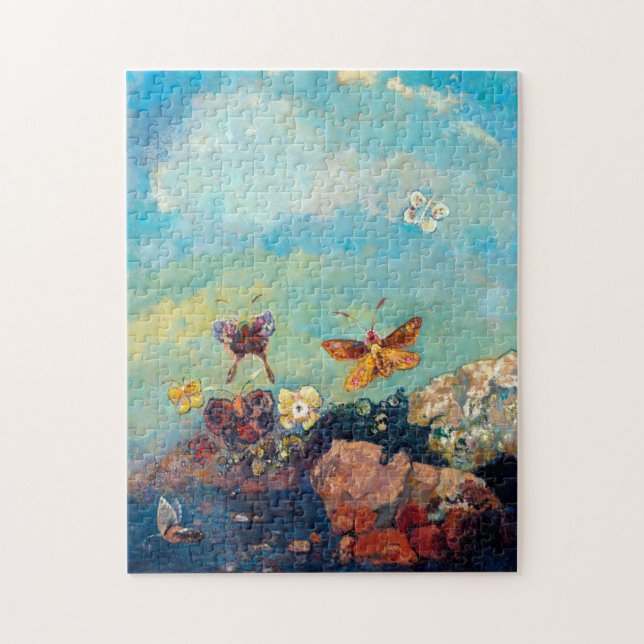 Butterflies, Redon Jigsaw Puzzle (Vertical)