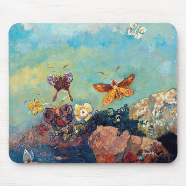 Butterflies, Redon Mouse Pad (Front)