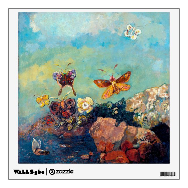 Butterflies, Redon Wall Decal (Front)