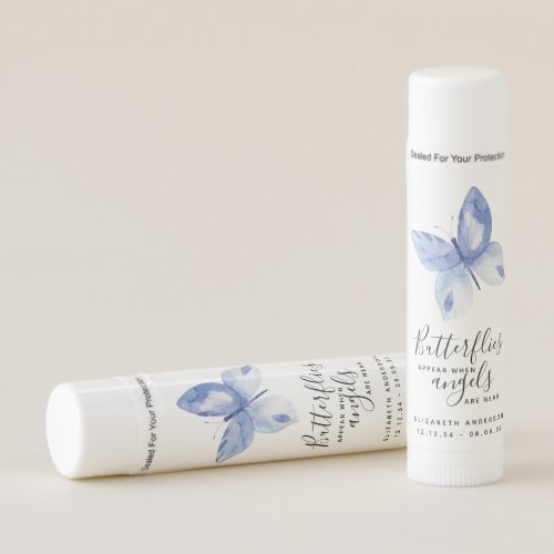 Butterflies Remembrance Memorial Favor Lip Balm