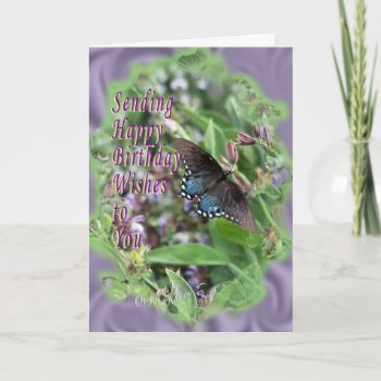 Butterflies & Sage-customize It Card by MakaraPhotos at Zazzle