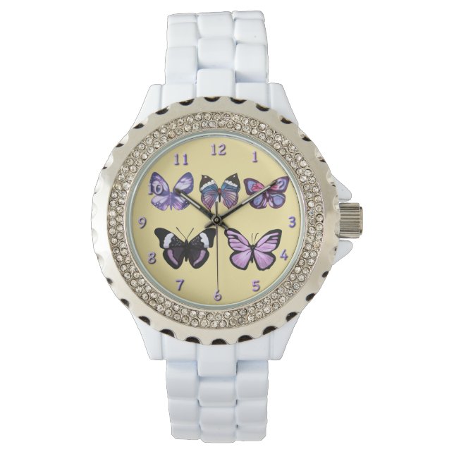 Butterflies series purple watch (Front)