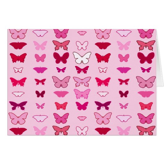 Butterflies, shades of pink and fuchsia (Front Horizontal)