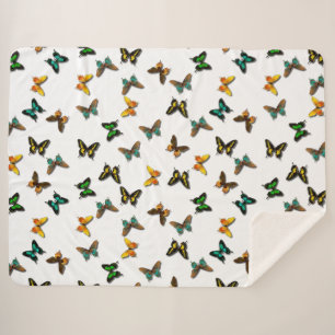 Butterflies Sherpa Blanket