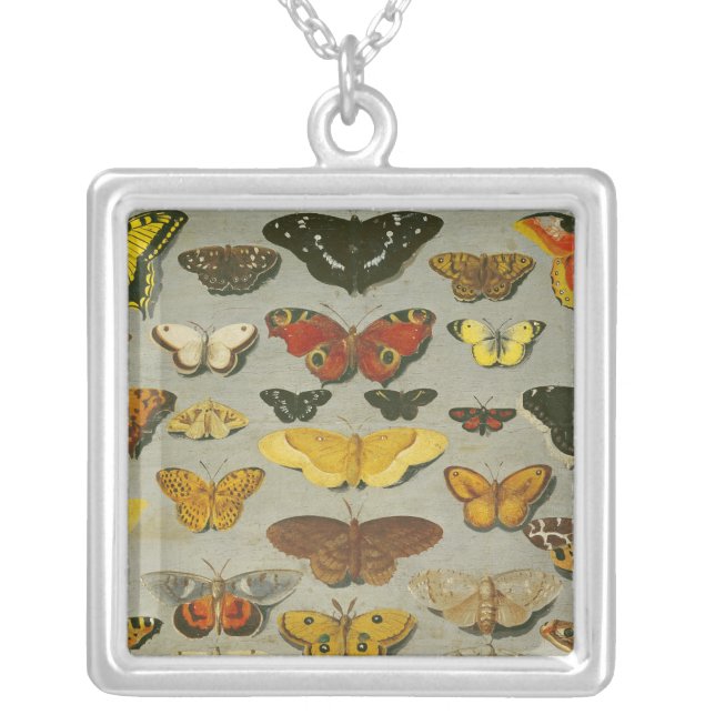 Butterflies Silver Plated Necklace (Front)