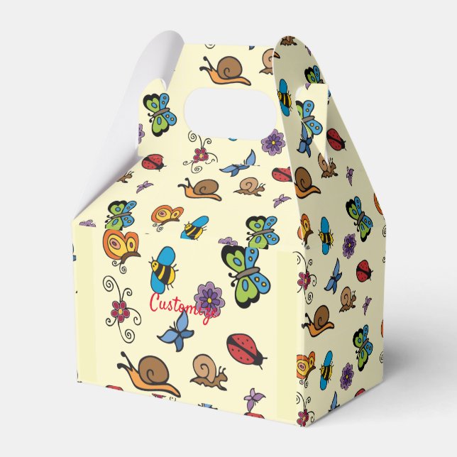 Butterflies Snails Insects Thunder_Cove Favor Boxes (Front Side)