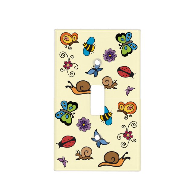 Butterflies Snails Insects Thunder_Cove Light Switch Cover (Front)