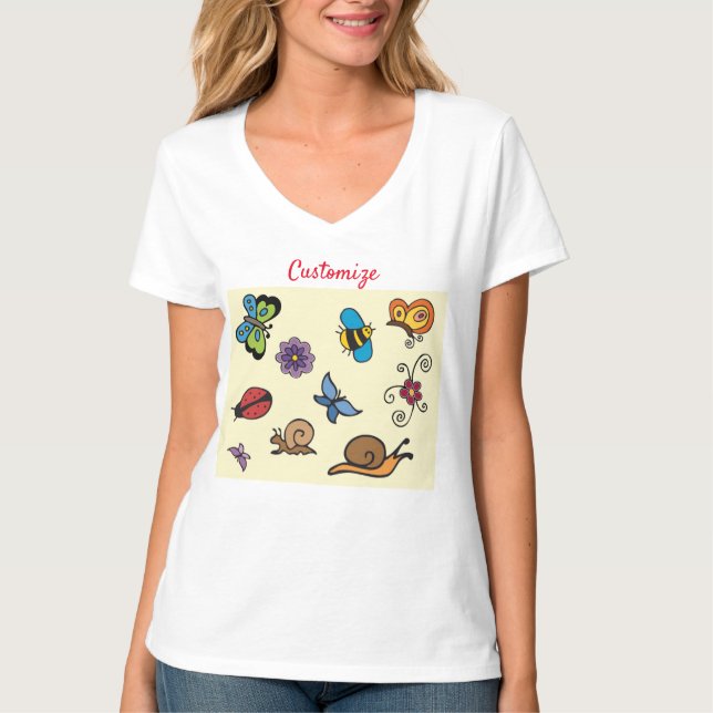 Butterflies Snails Insects Thunder_Cove  T-Shirt (Front)