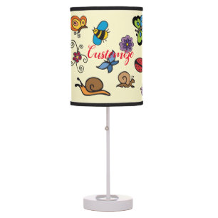 Butterflies Snails Insects Thunder_Cove Table Lamp