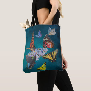 butterflies sobriety symbol Tote Bag