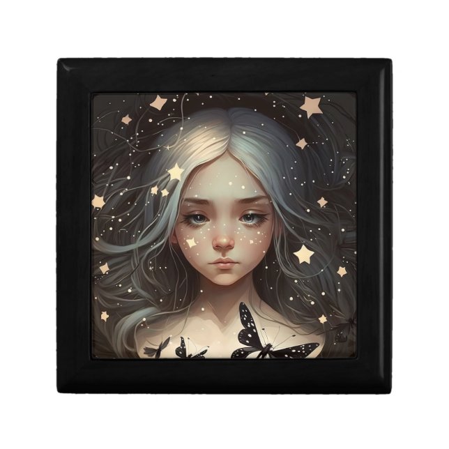 Butterflies & Stars Fairy Tale Fantasy Girl Gift Box (Front)