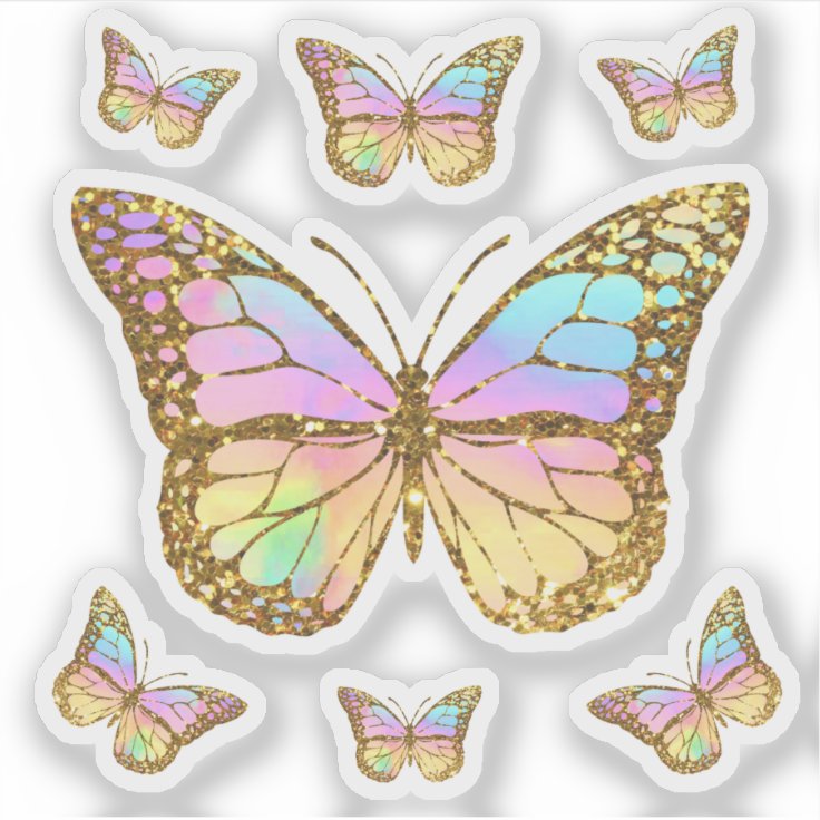 butterflies sticker | Zazzle