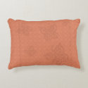 Butterflies & Swirl Designs orange Accent Pillow 